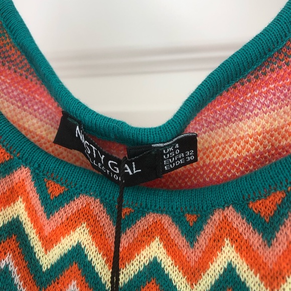 Nasty Gal Stripe Knitted Midi Dress w/ Tags - Picture 3 of 7